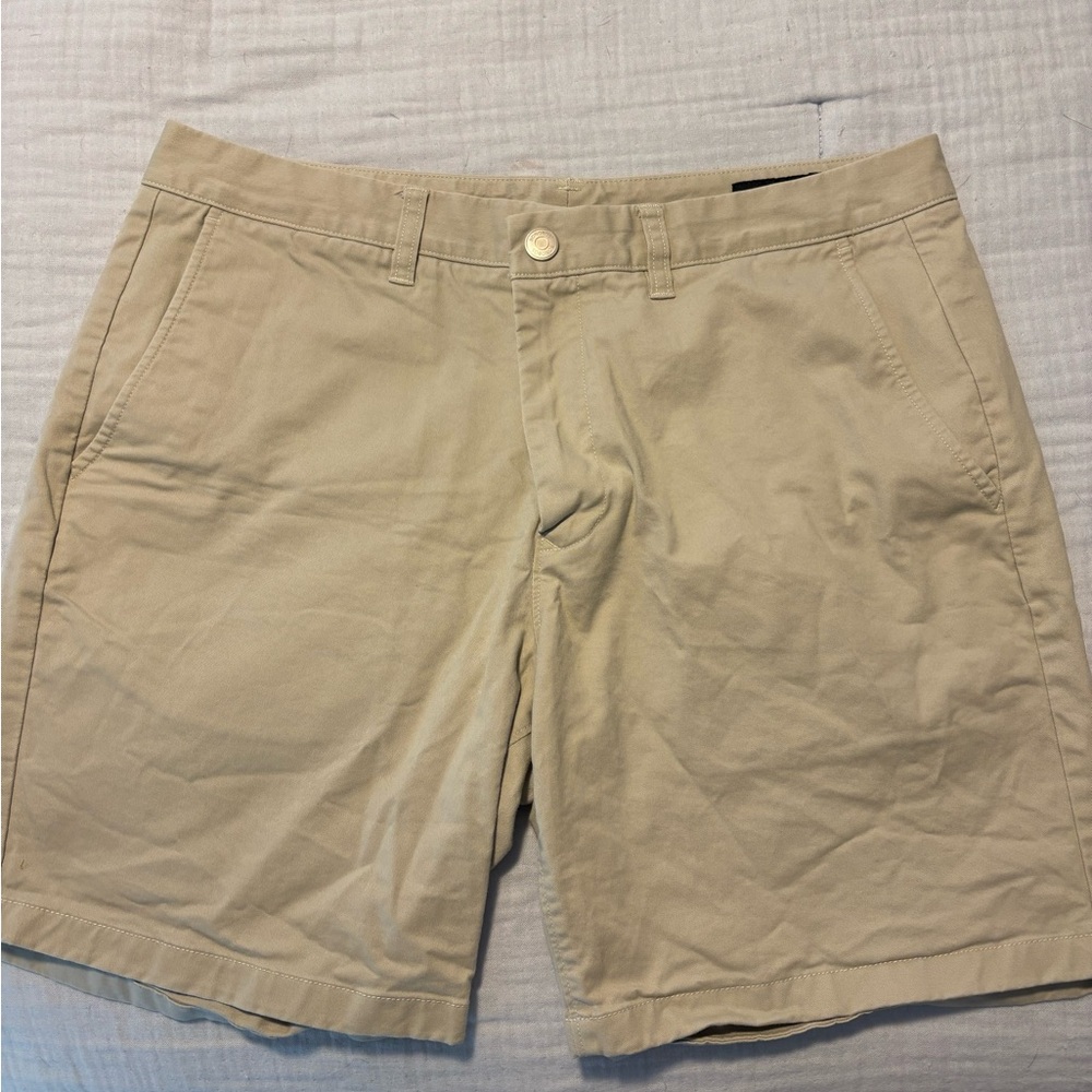 Bonobos Tan Flat Front Shorts Casual Style